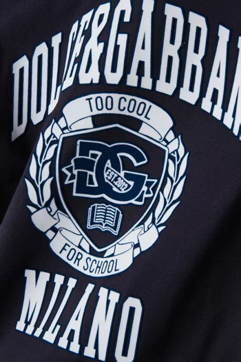 Logo-patch T-shirt in Cotton