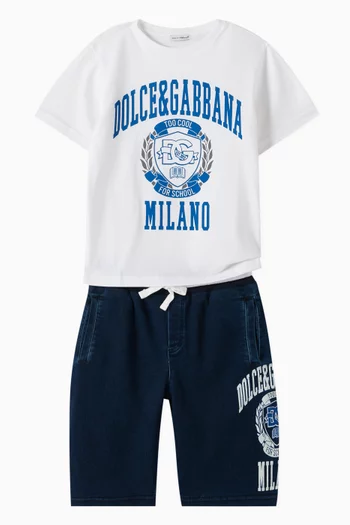 Graphic Logo-print T-shirt in Cotton