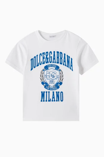 Graphic Logo-print T-shirt in Cotton
