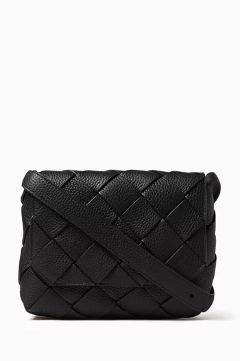 Diago Crossbody Bag in Intrecciato Leather