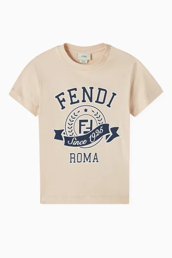 Logo Print T-shirt in Cotton Jersey