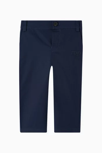 Logo Pants in Cotton