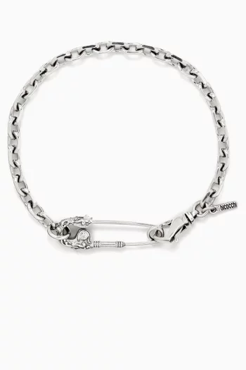 Arabesque Pin Bracelet in Sterling Silver