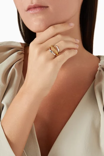 خاتم خنصر كاساندرا فضة إسترلينية