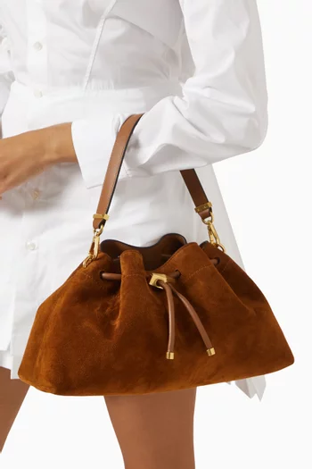 Cinch M Shoulder Bag in Suede