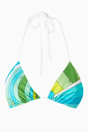 Iride-print Bikini Top