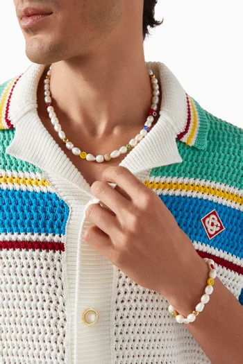 Smiley Face Pearl Bracelet