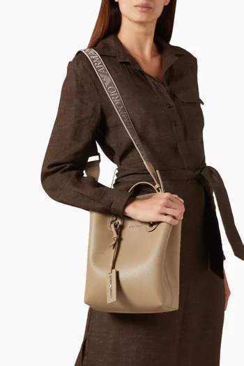 حقيبة يد بشعار ماي اي ايه جلد صناعي