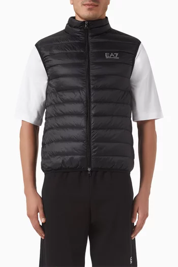 Quilted Puffer Vest in Nylon