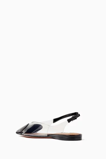 Le Cœur Slingback Flats in Patent Leather