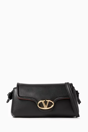 Valentino Garavani Mini VLOGO Shoulder Bag in Leather
