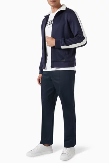 Zip Up Logo Sweatshirt in Cotton-blend