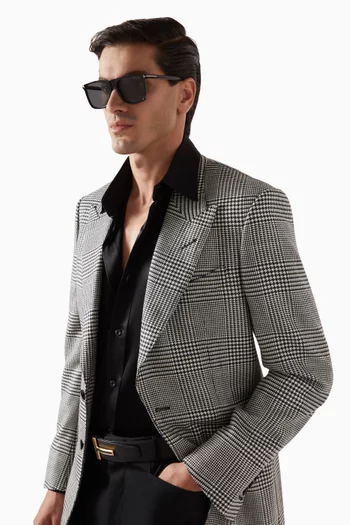 Fletcher Square Frame Sunglasses in Acetate