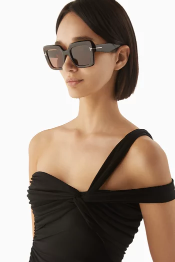 Esme Oversized Sunglasses in Bio-Based Acetate
