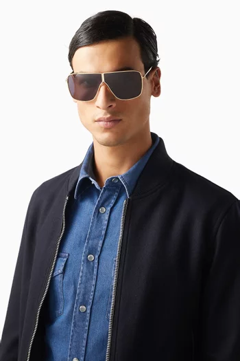 Huxley Sunglasses in Metal