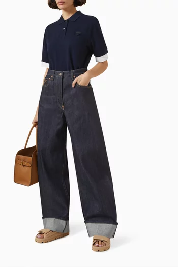 Wide-leg Jeans in Denim