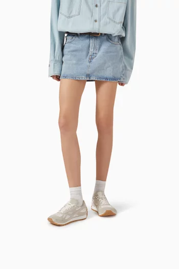 Orbit Sneakers in Technical Fishnet & Suede
