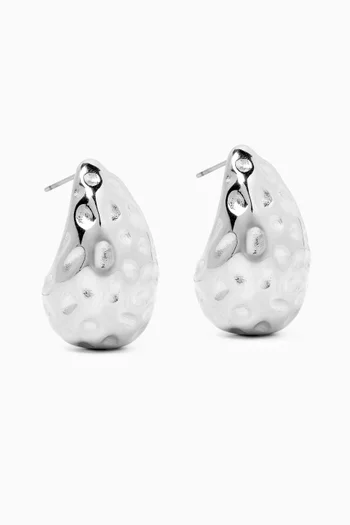 Doheny Earrings in Silver-plated Stainless Steel