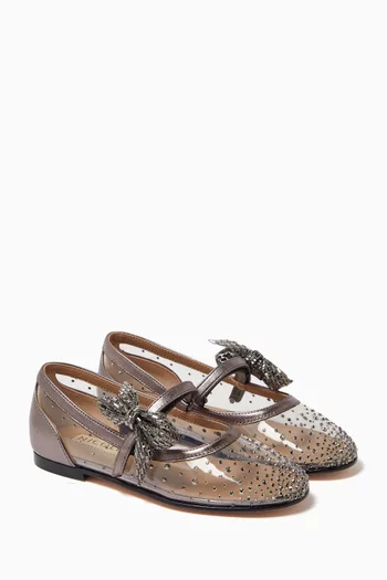 Renzo Embellished Ballet Flats