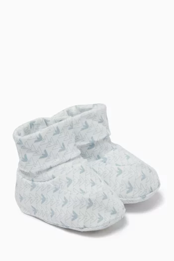 All-over Eagle Logo Sock Booties
