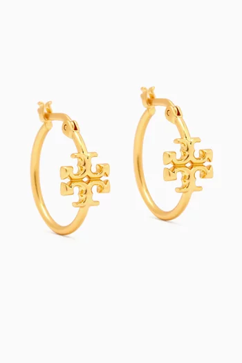 Small Eleanor Hoop Earrings in Gold-plated Brass