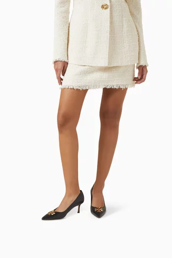 حذاء كلاسيك الينور بكعب 65 مم جلد