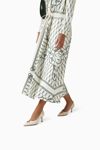 حذاء كلاسيك الينور بكعب 65 مم جلد