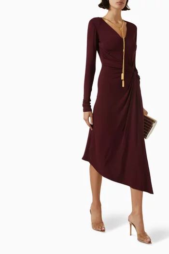 Necklace Midi Dress in Jersey