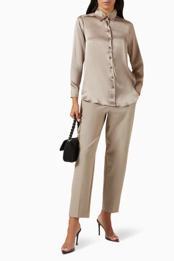 Sifone Button-up Shirt in Silk-blend