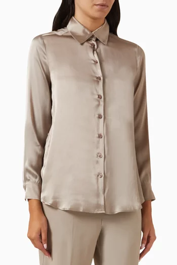 Sifone Button-up Shirt in Silk-blend