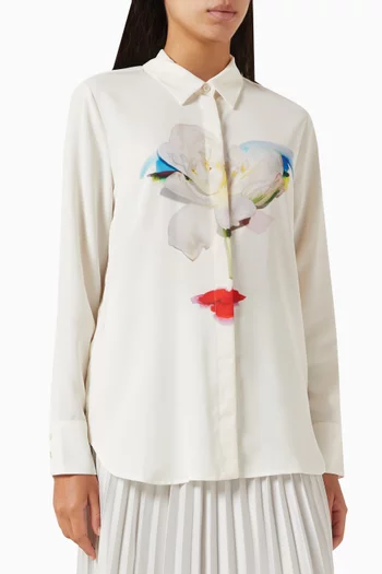 Bali Printed Shirt in Satin