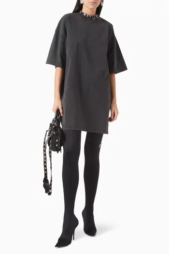 Pierced T-shirt Dress in Jersey