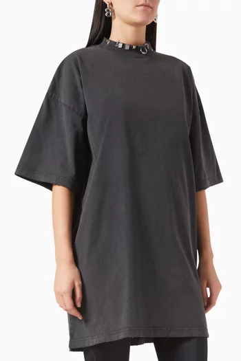Pierced T-shirt Dress in Jersey