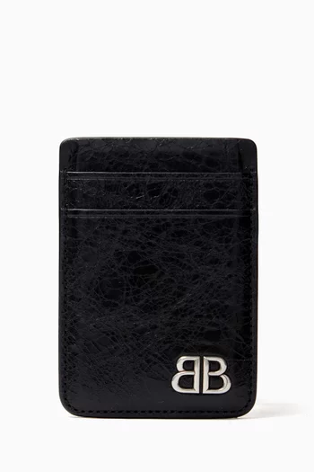 Monaco Magnet Cardholder in Leather