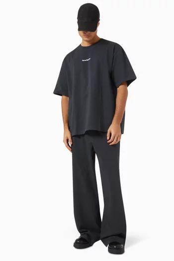 تي شيرت بختم الماركة قطن جيرسيه