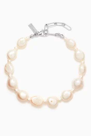 Baroque Pearl Bracelet in Sterling Silver