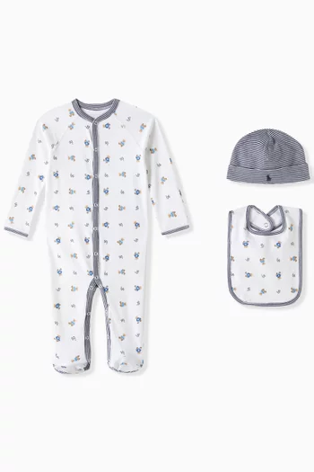 Polo Bear 3-Piece Gift Set in Cotton