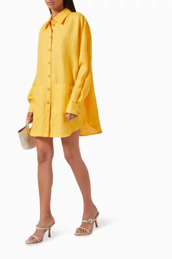 Delphi Oversized Shirt in Organic Linen