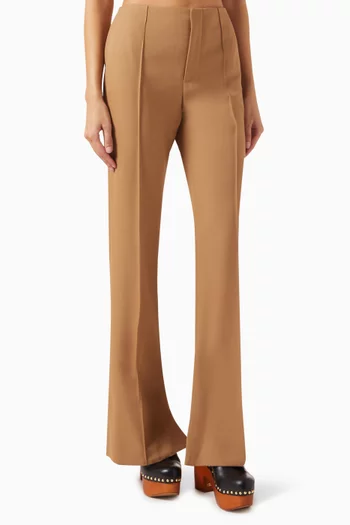 Broken-heel Slim-fit Pants in Wool