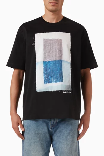 Archives-print T-shirt in Cotton