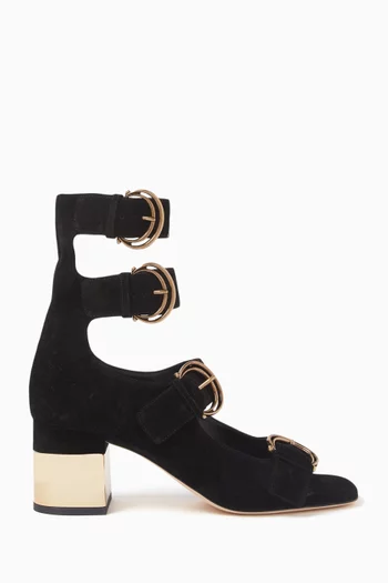Alizè 65 Buckle Sandals in Suede
