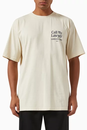Call My Lawyer T-shirt in Cotton-jersey