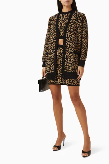 Domizia Jacquard Mini Skirt in Knit