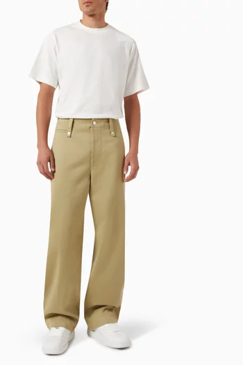 Equestrian Knight Motif T-shirt in Cotton