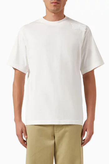 Equestrian Knight Motif T-shirt in Cotton