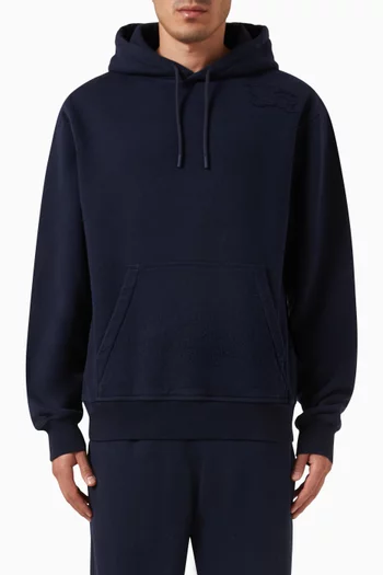 Equestrian Knight Embroidery Hoodie in Cotton-jersey
