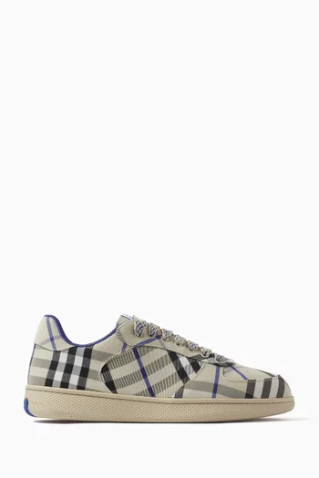 Check Terrace Sneakers in Cotton-blend