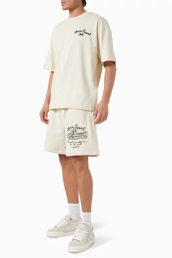 Embroidered Spirit Shorts in Cotton