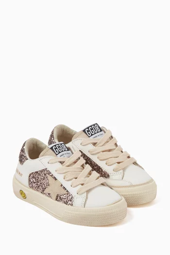 Ballstar Sneakers in Glitter & Leather