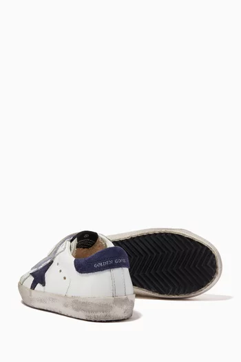 Old School Sneakers in Calf Leather & Suede